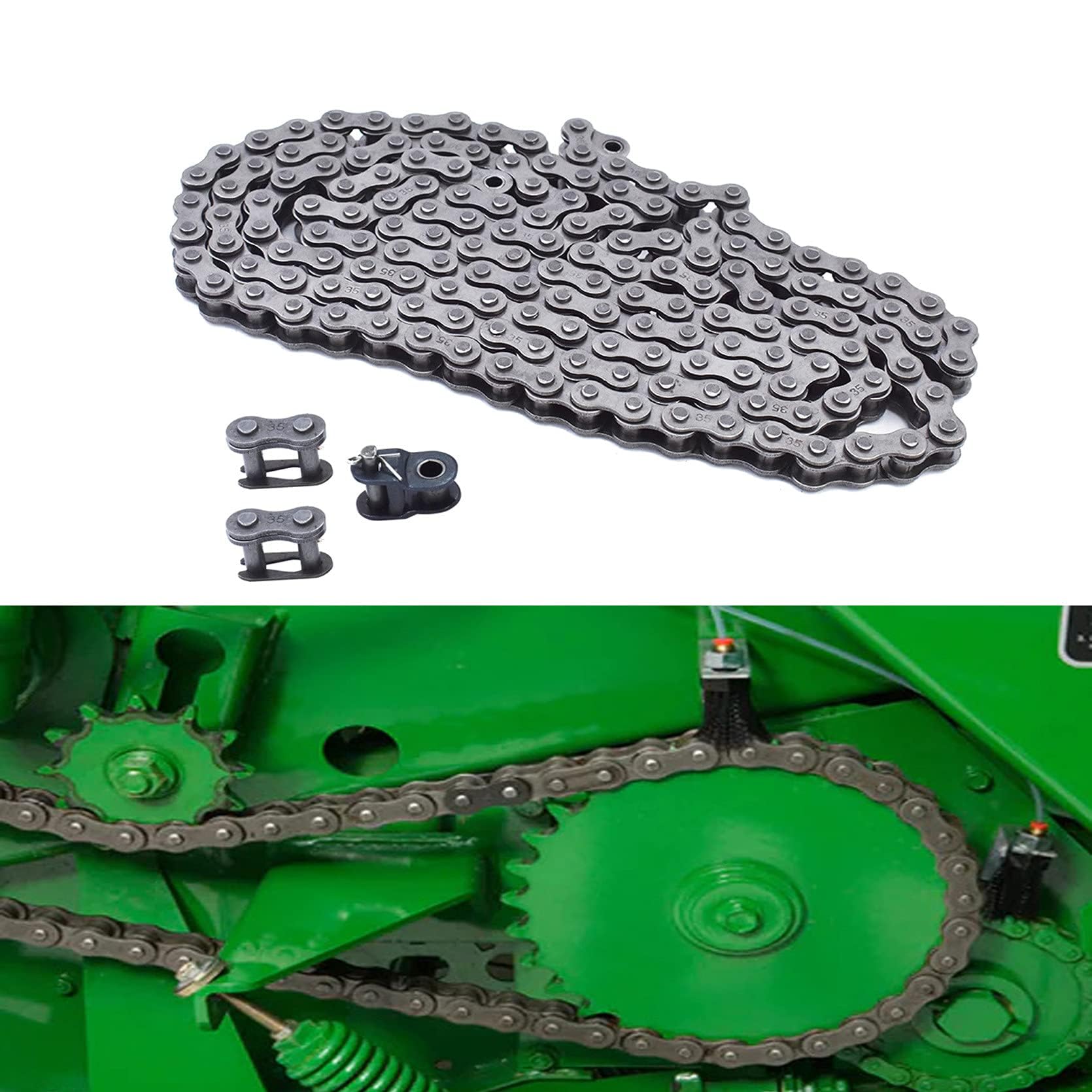 35 Roller Chain 5 Feet with 2 Connecting Links and 1 Offset Links — Amazon image 8