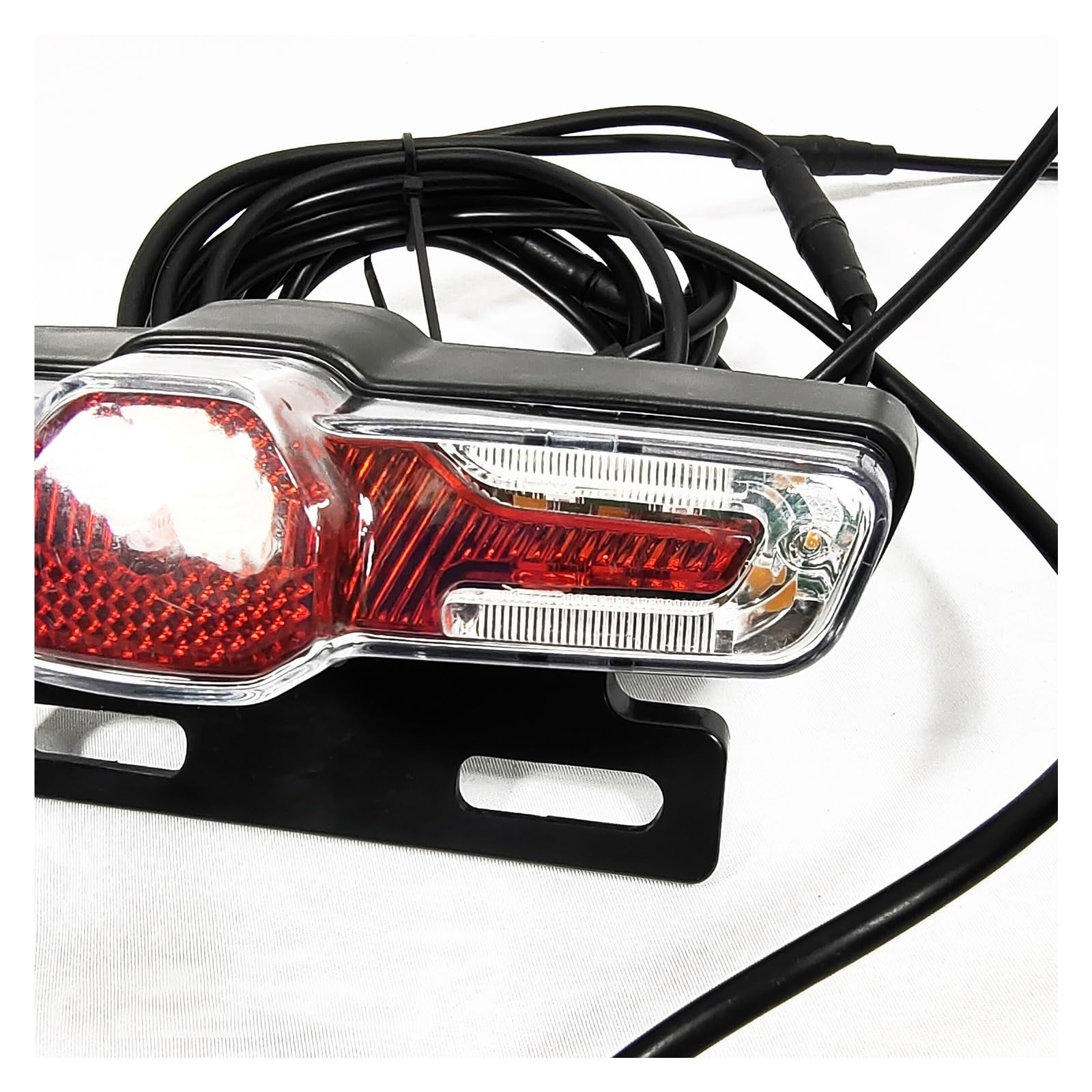 Zestaw Oświetlenia Roweru Elektrycznego 12 V, 24, 36, 48, 52, 60, 72, Lamp Rowerowych Elektrycznych, Podwójne Reflektory, Kierunkowskazy, Światła Hamowania, Klakson
