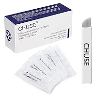 Vista 11 de Chuse A16 50pcs Maquillaje Permanente Manual Ceja Tatuaje Arco Hoja 16 Agujas Curvadas