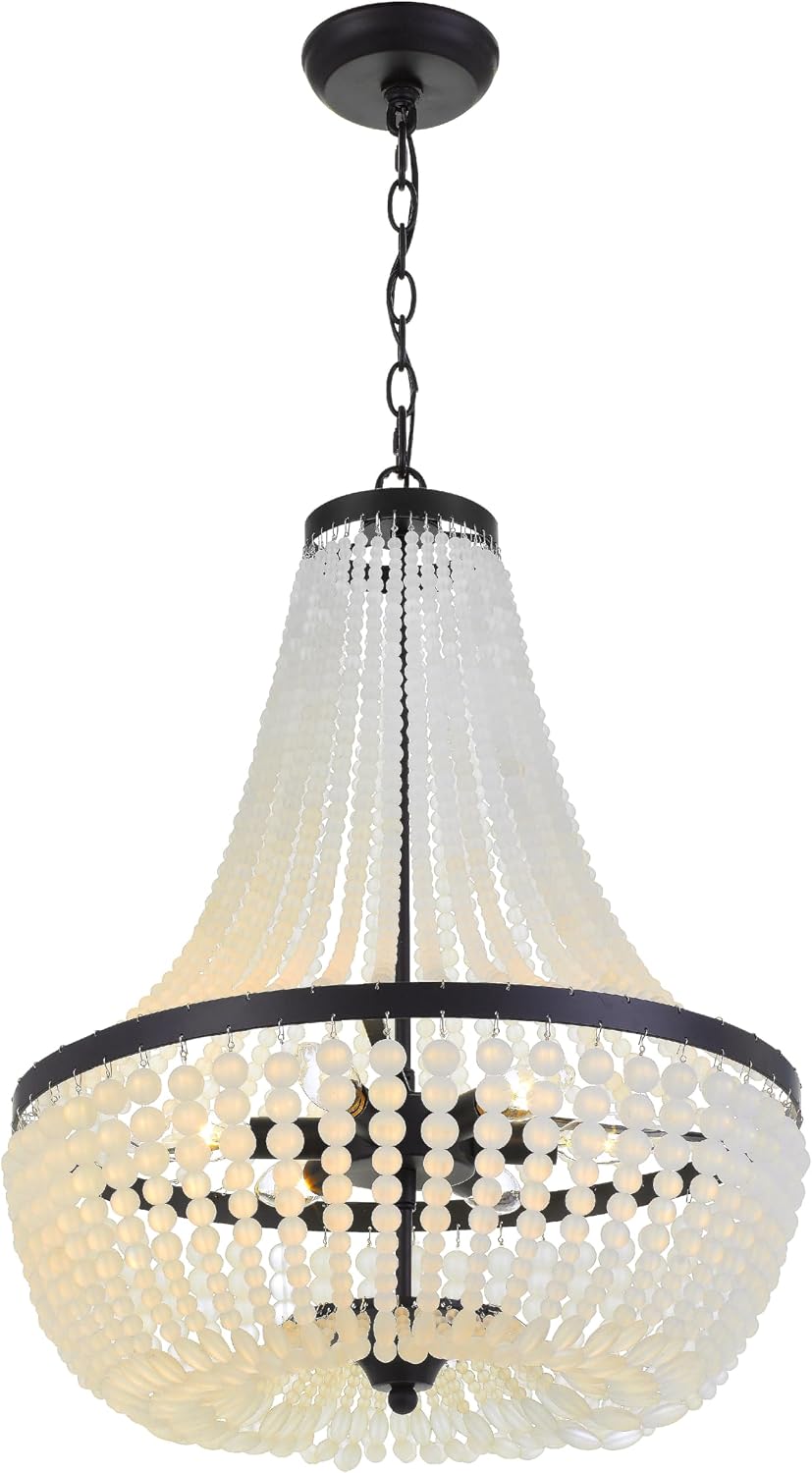 Crystorama Rylee 6 Light Matte Black Chandelier