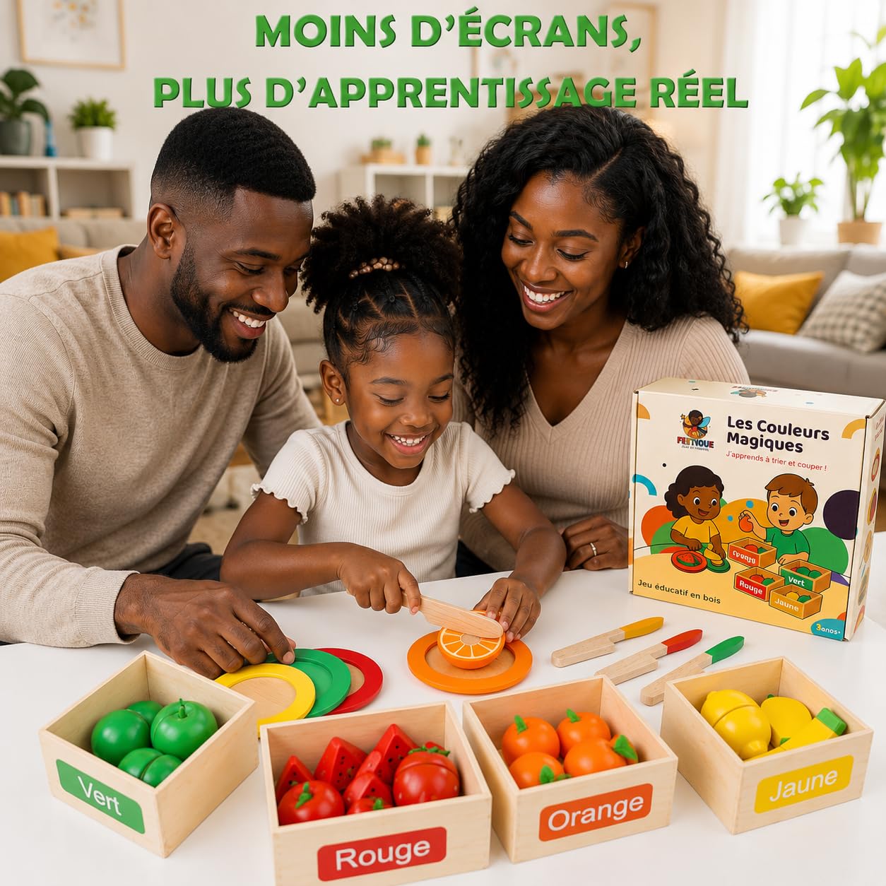 Montessori 2 Ans, Dinette en Bois Enfant, Accessoire Cuisine, 24 piéces, Jouet Enfant 3 Ans, Jeux d’éveil Enfant 2 à 5 Ans, Cadeau Enfant 2 Ans