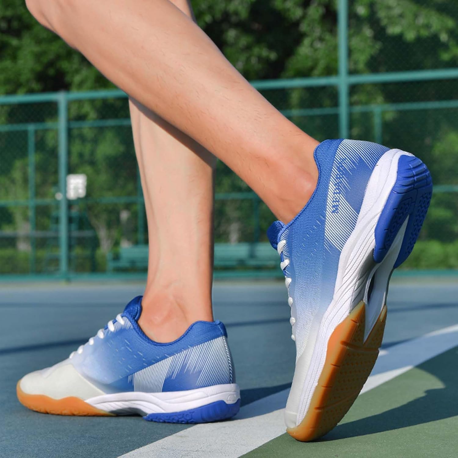 Men's Pickleball Shoes Tennis Racquetball Squash Athletic Shoes Non-Slip Breathable Court Sneakers for Indoor Sport