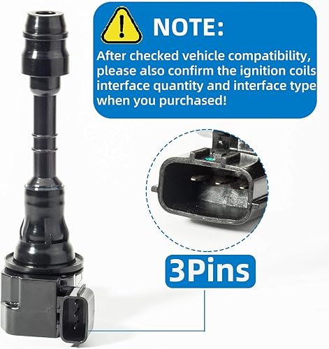 Miniatura 7 de Paquete de bobina de encendido para Nissian Altima Frontier Maxima Murano Pathfinder Quest Xterra NV1500 NV2500 Armada 350Z Infiniti I35 QX4 3.5L