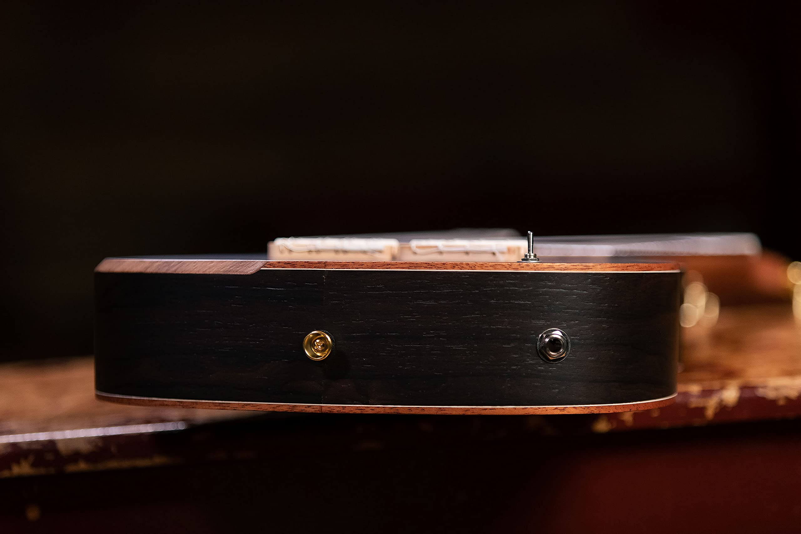 Ortega Guitars Double Neck Ukulele Elettro-Acustico – 8 Corde Tenor, Tenor – Custom Built Series – Gig Bag Inclusa – Ziricote, Natural (HYDRA-ZS)