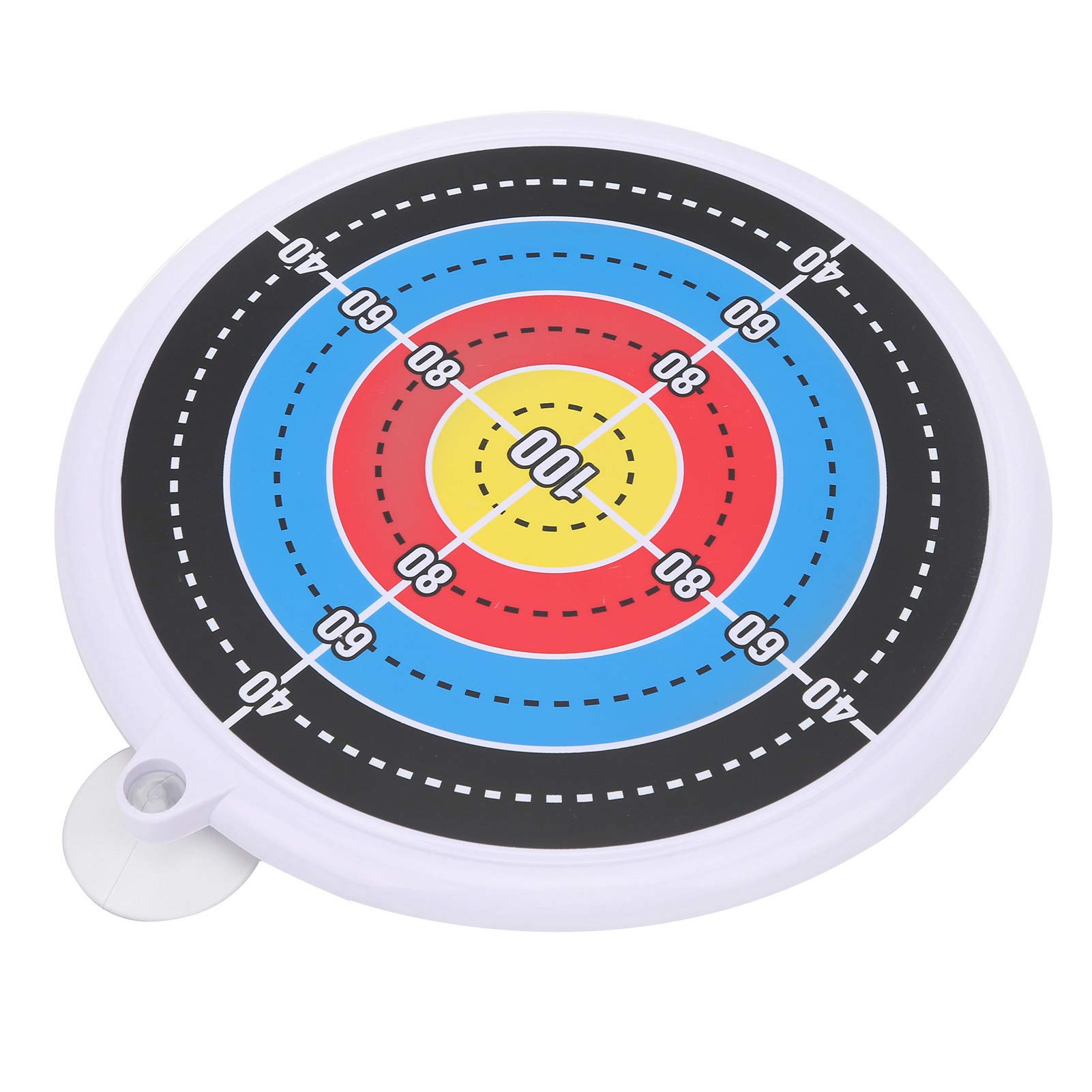 Pomya Child Archery Target Kids Game Indoor Suction Cup Target Bow Archery Hanging Target Indoor Plastic Red 24cm/9.4in