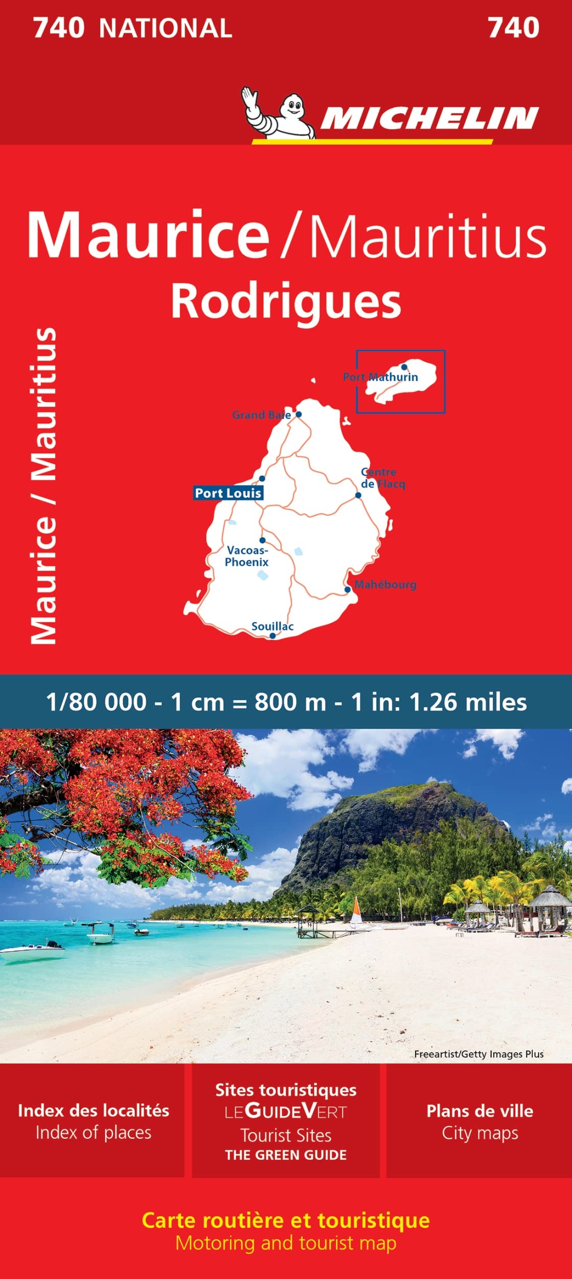 Mauritius Rodrigues Map 740 (Michelin Maps, 740)