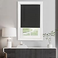Vista 1 de Achim Home Decor - Mini persiana inalámbrica con filtro de luz, 34 pulgadas de ancho, 48 pulgadas de largo, 1 pulgada de tamaño de listón, negro
