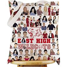 WZMPA High School Musical Cosmetic Bag Broadway Music Gift Eat High Wildcats Zipper Makeup Pouch Bag For Musical Theater Fans East Wildcats TG
