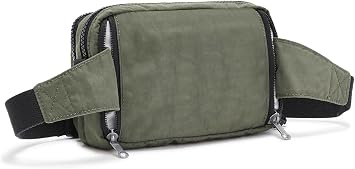 Kipling ABANU MULTI Small crossbody convertible to waistbag, Green Moss (Green)