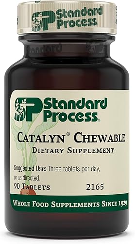Standard Process Catalyn Chewable - Apoyo fundamental para el bienestar general con vitamina D, vitamina C, vitamina A, tiamina, riboflavina,