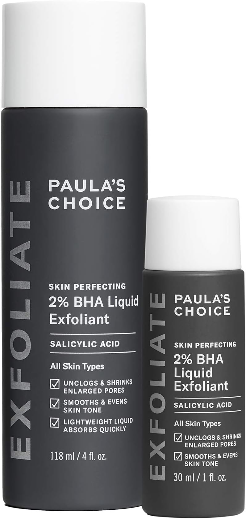 Paula's Choice Skin Perfecting 2 BHA Liquid Salicylic Acid Exfoliant Duo, Gentle