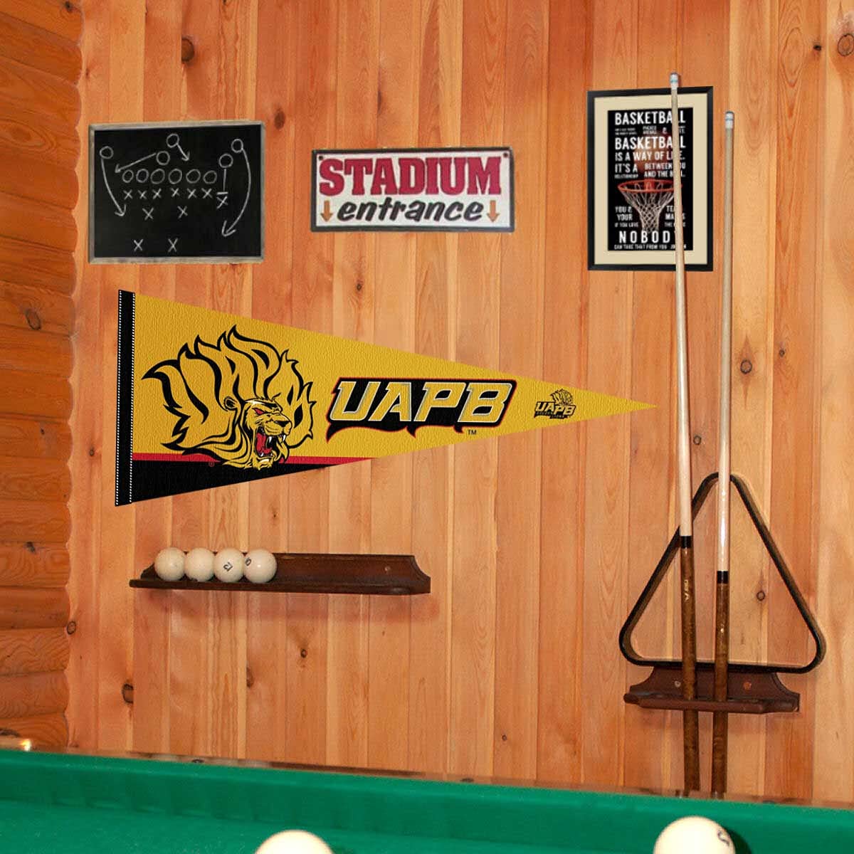 College Flags & Banners Co. UAPB Golden Lions Pennant Full Size Felt
