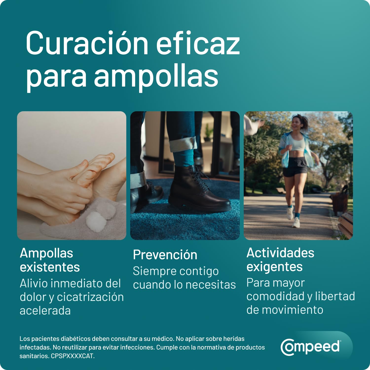COMPEED Ampollas Pequeñas, Apósitos Hidrocoloides Contra Rozaduras, Pack 6 uds.