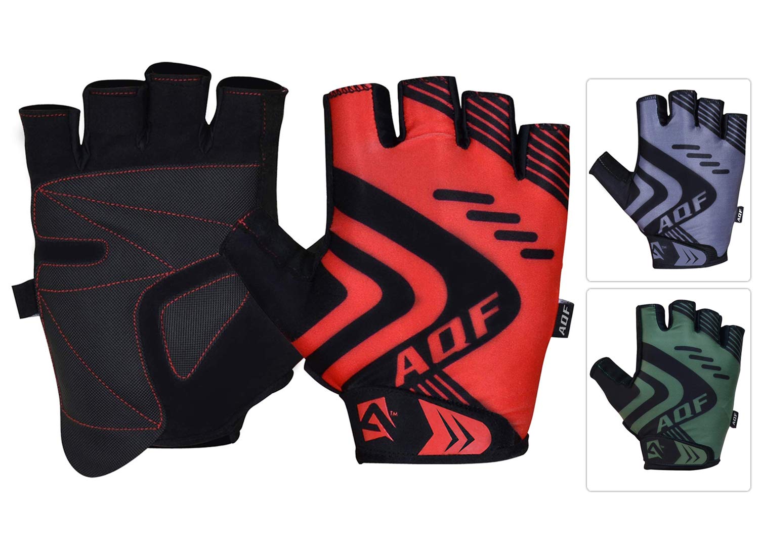 Gants De Musculation AQF – Respirants, Paume Renforcée, Pour Homme Et Femme (haltéro, Cyclisme, Gym)