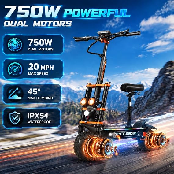 Adult Electric Scooter 60V Twin Motor Long Distance Foldable Sport