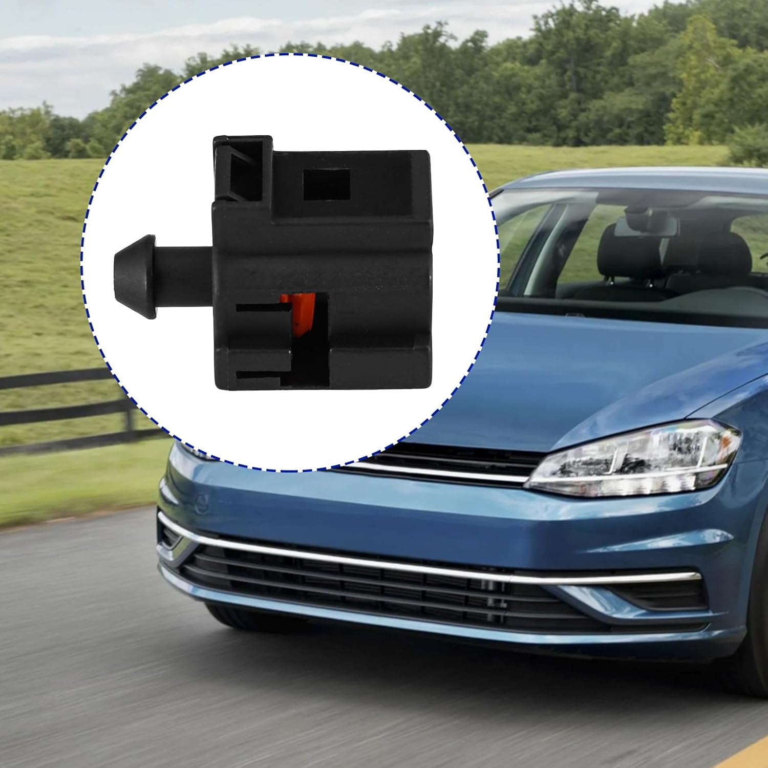 ECSiNG 4PCS 1-Pin Connector 1J0973701A Compatible with VW Compatible with Audi Oil Pressure Switch Sensor