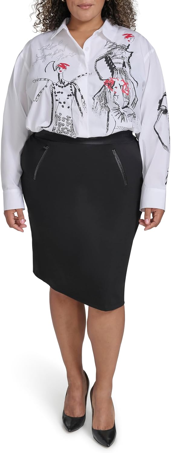 Karl Lagerfeld Women's Office Friendly Formal Skirt