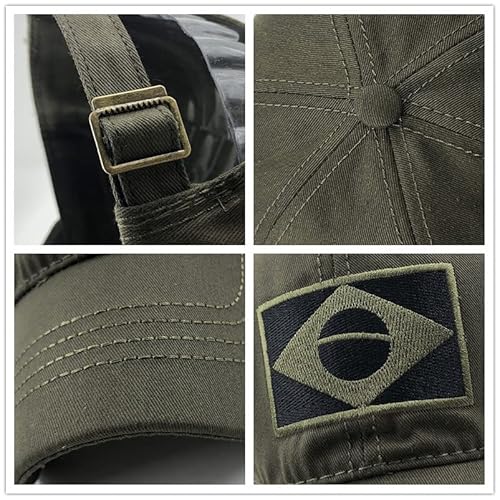 Boné do Brasil Estilo Tático Militar (Preto)