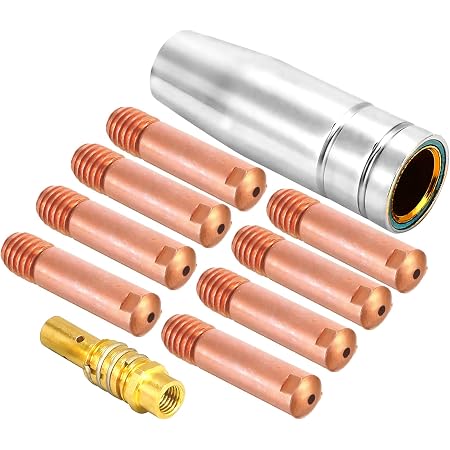 20 Punte Di Contatto In Rame Per Saldatura MIG, 1,0 Mm, Ricambio Per Torcia 24KD, Lunghezza 2,8 Cm - 2