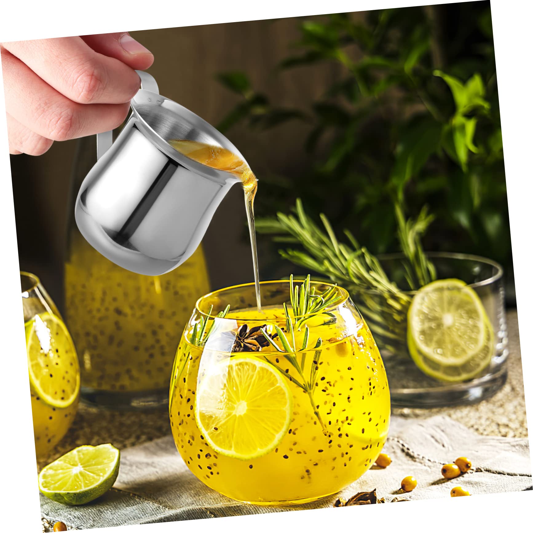 9piezas Jarras De Leche De Acero Inoxidable De Tazas Pequeñas Para Espumar Leche y Preparar Café Espresso