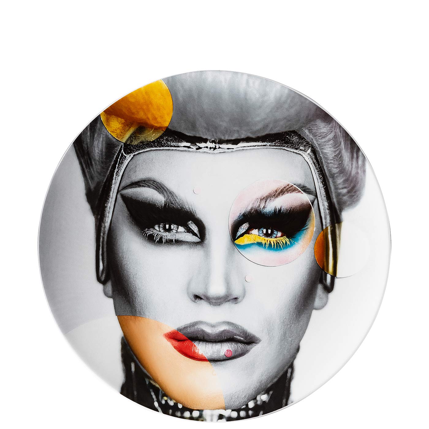 Rosenthal Drag Queen 6 plato decorativo Martin Schoeller porcelana alemana coleccionismo 28cm