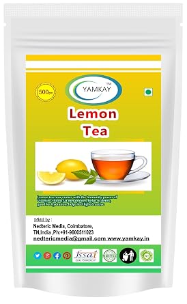 Yamkay Instant Herbal Lemon Tea Refreshing Taste Hot Lemon Premix Tea 200 gm