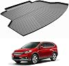 CRV Cargo Liner 2012-2016: DISUTOGO Cargo Mat Fit for Honda CR-V 2012-2016 All Weather TPE Rear Trunk Liner Waterproof Durable Trunk Mat Accessories Black