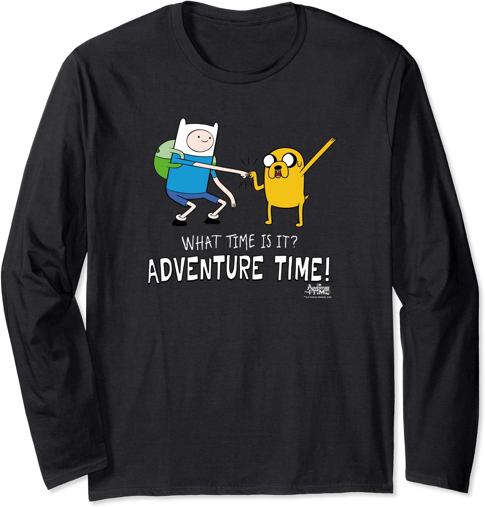 Cartoon NetworkAdventure Time Finn and Jake Fist Bump Long Sleeve T-Shirt