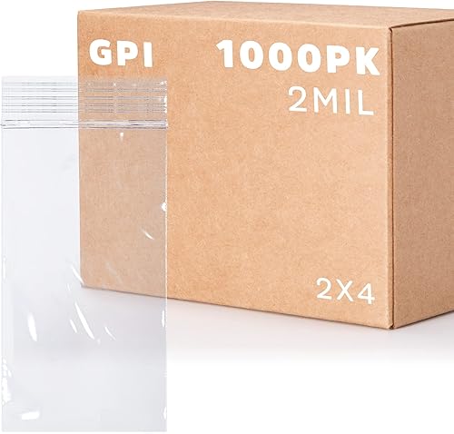 Miniatura 8 de GPI - Funda de 100 unidades, 4 x 10 pulgadas de largo, bolsas de plástico transparente con cierre de cremallera para embalaje y envío de incienso,