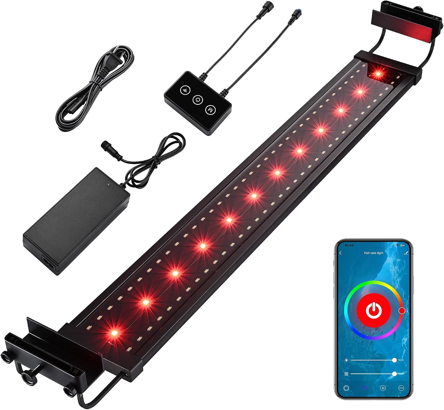 Yescom LED Aquarium Light with all components