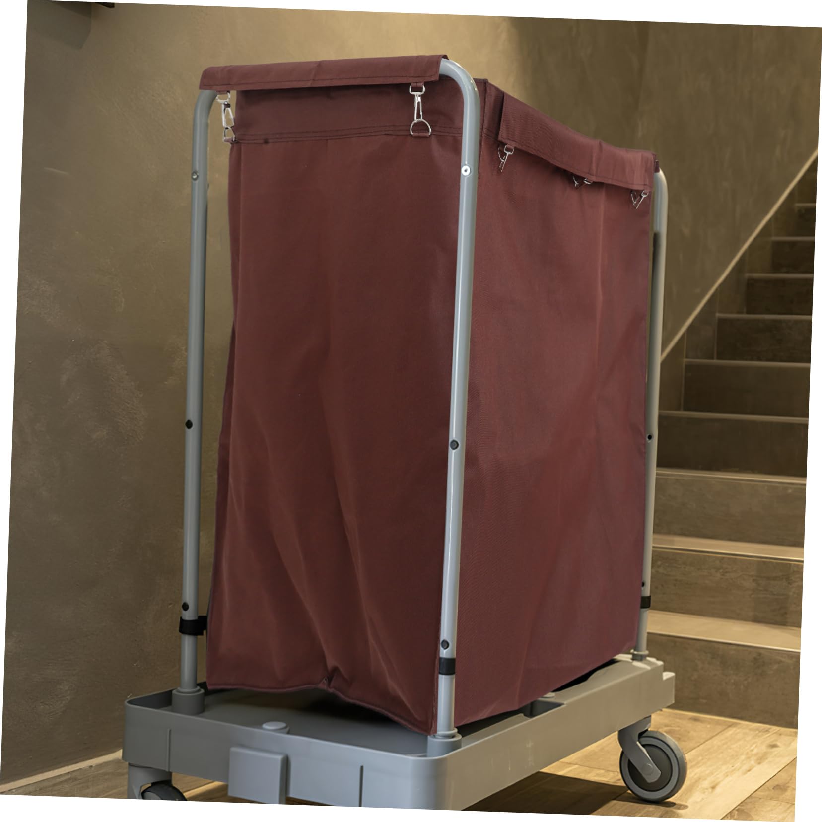 Ciieeo Bolsa para Carrito de Lavandería de Tela Oxford, Extraíble Gran Capacidad, Revestimiento Práctico para Carros de Limpieza y Almacenamiento