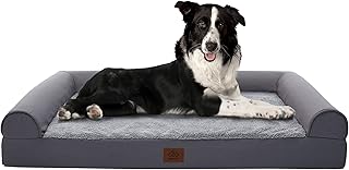 Eterish Orthopedic Dog Bed for Medium, Large Dogs, Egg-Crate Foam Dog Bed with Removable Cover, Pet Bed Machine Washable, ...