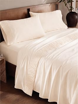 Bedsure Queen Sheet Set - 4 Pieces Soft, Breathable, Cooling Bed Sheets