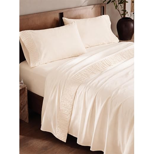 Bedsure Queen Sheet Set - 4 Pieces Soft, Breathable, Cooling Bed Sheets