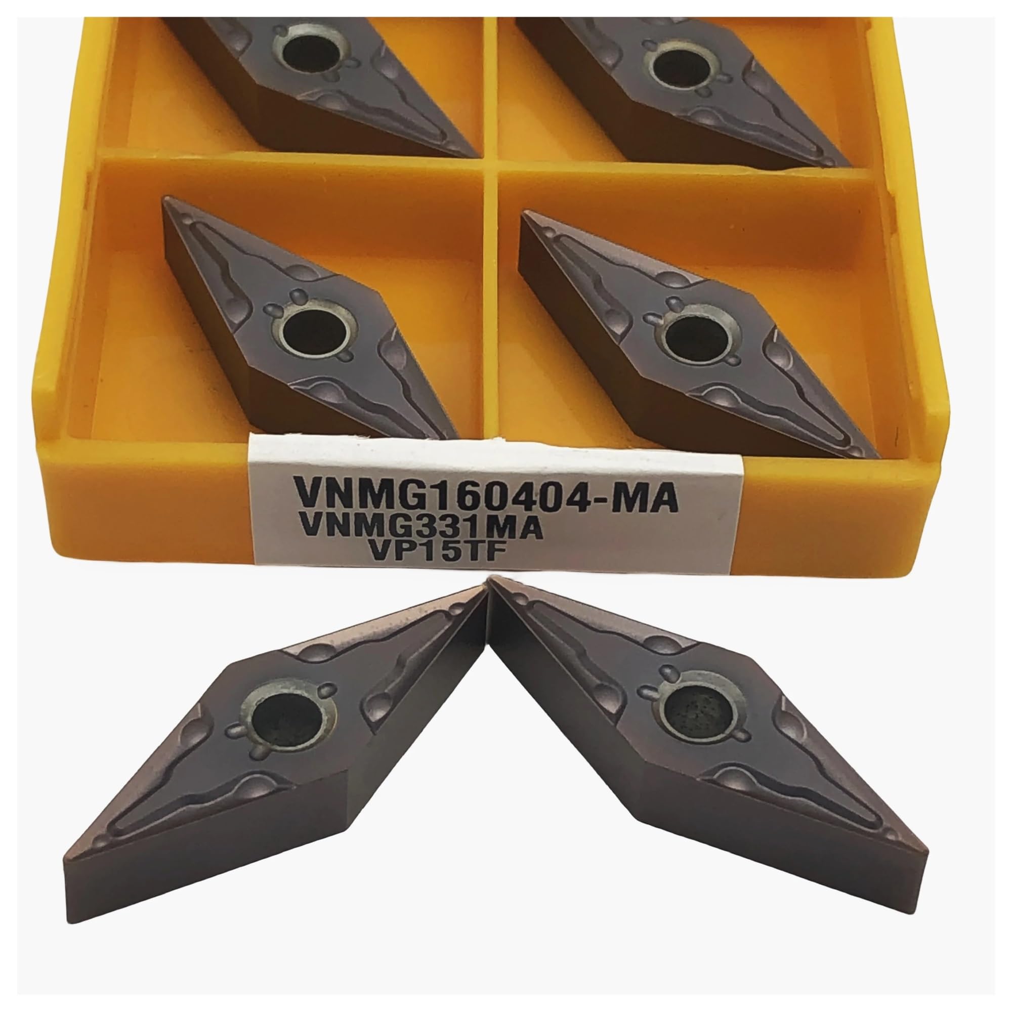 Inserts diamantés VNMG160408 haute résistance pour tournage et alésage CNC