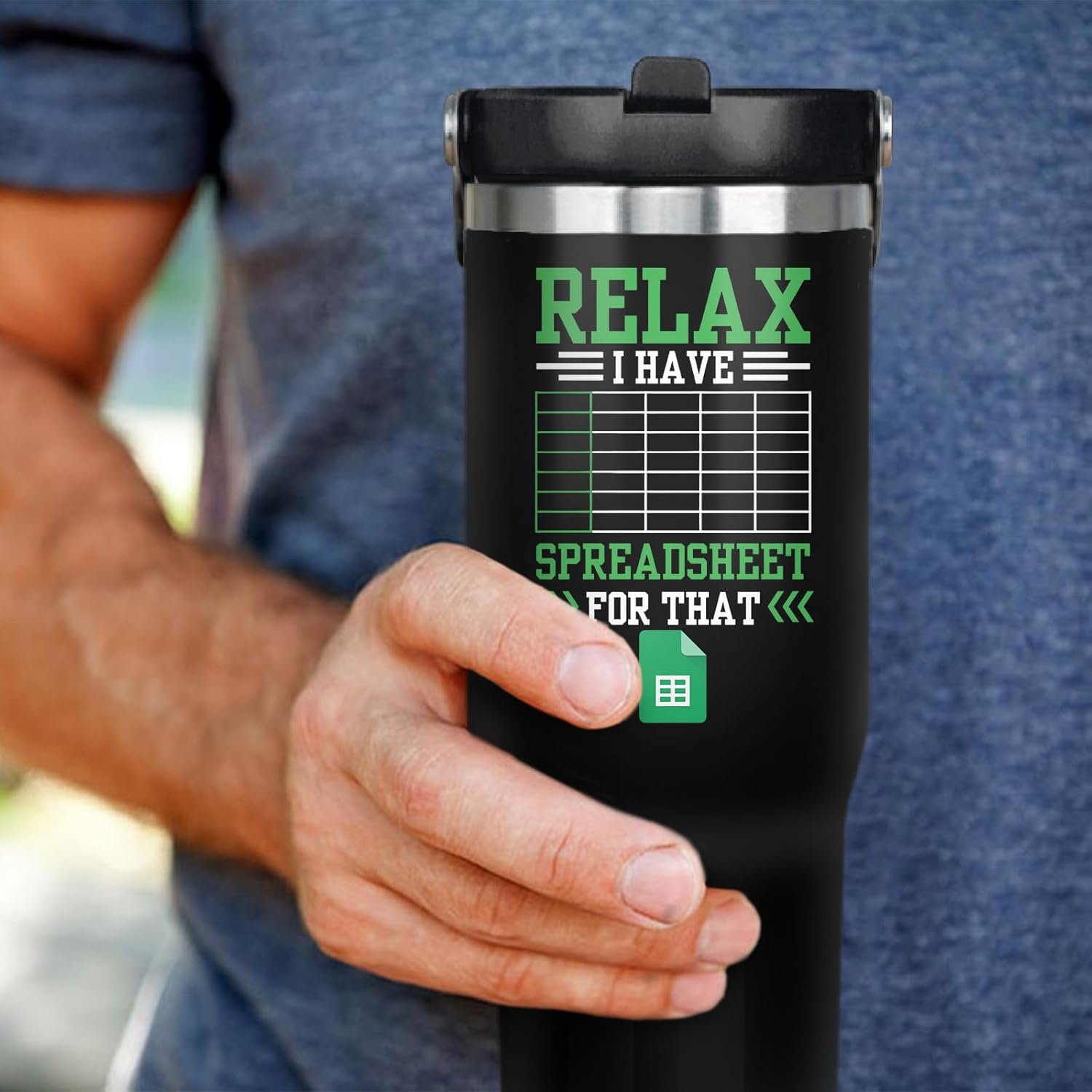 30oz Excel Tumbler, Spreadsheet Coffee Mug, Relax I Have A Spreadsheet For That Mug for Accountant, CPA, Coworker, Funny Spreadsheet Excel Gifts for Men Women - Image 6