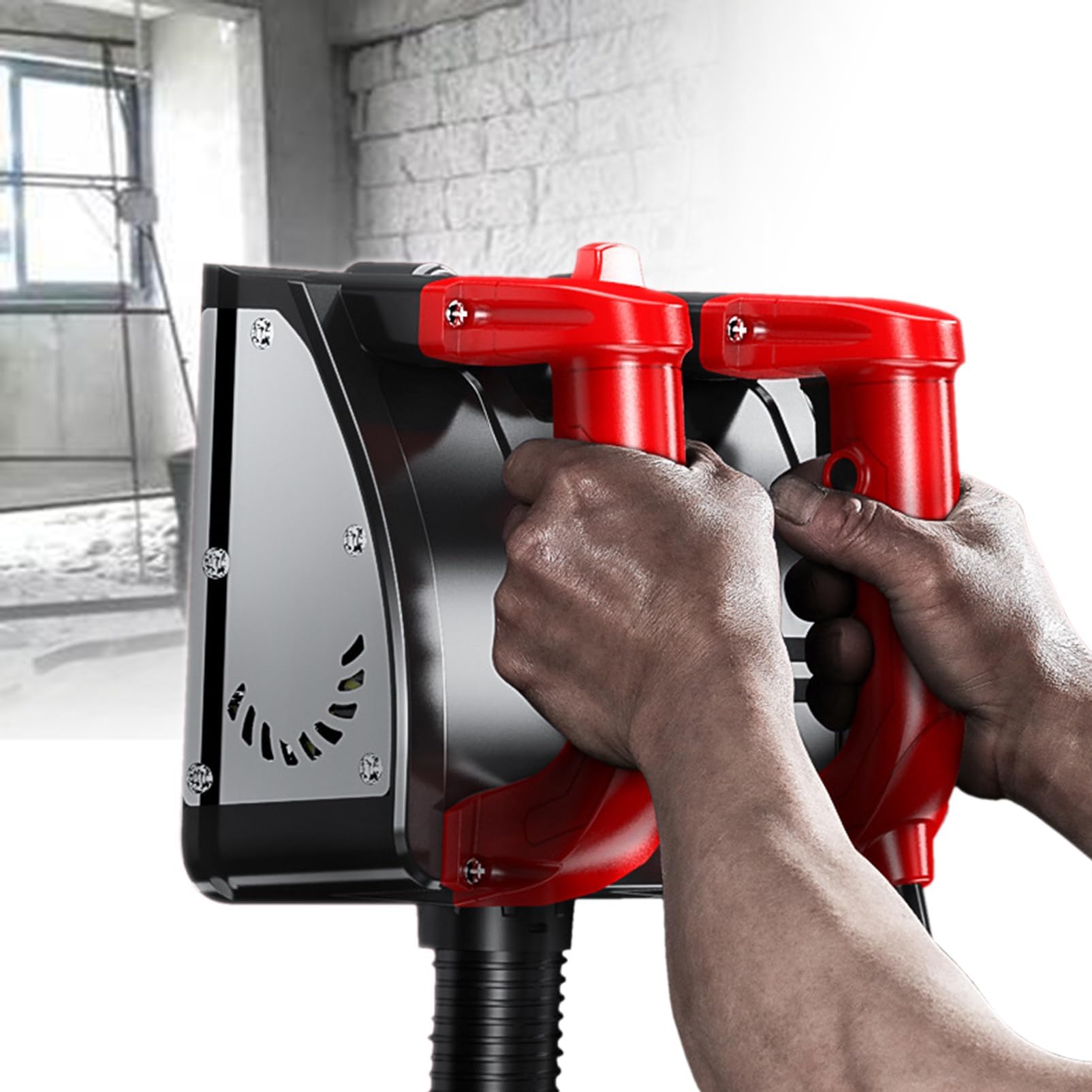 Elektryczna strugarka ścienna, silnik o dużej mocy 1180 W, automatyczna szlifierka ścienna, bezpyłowa ściana łopaty, regulowana głębokość 1-4 mm, do ścian cementowych, malowanych ścian