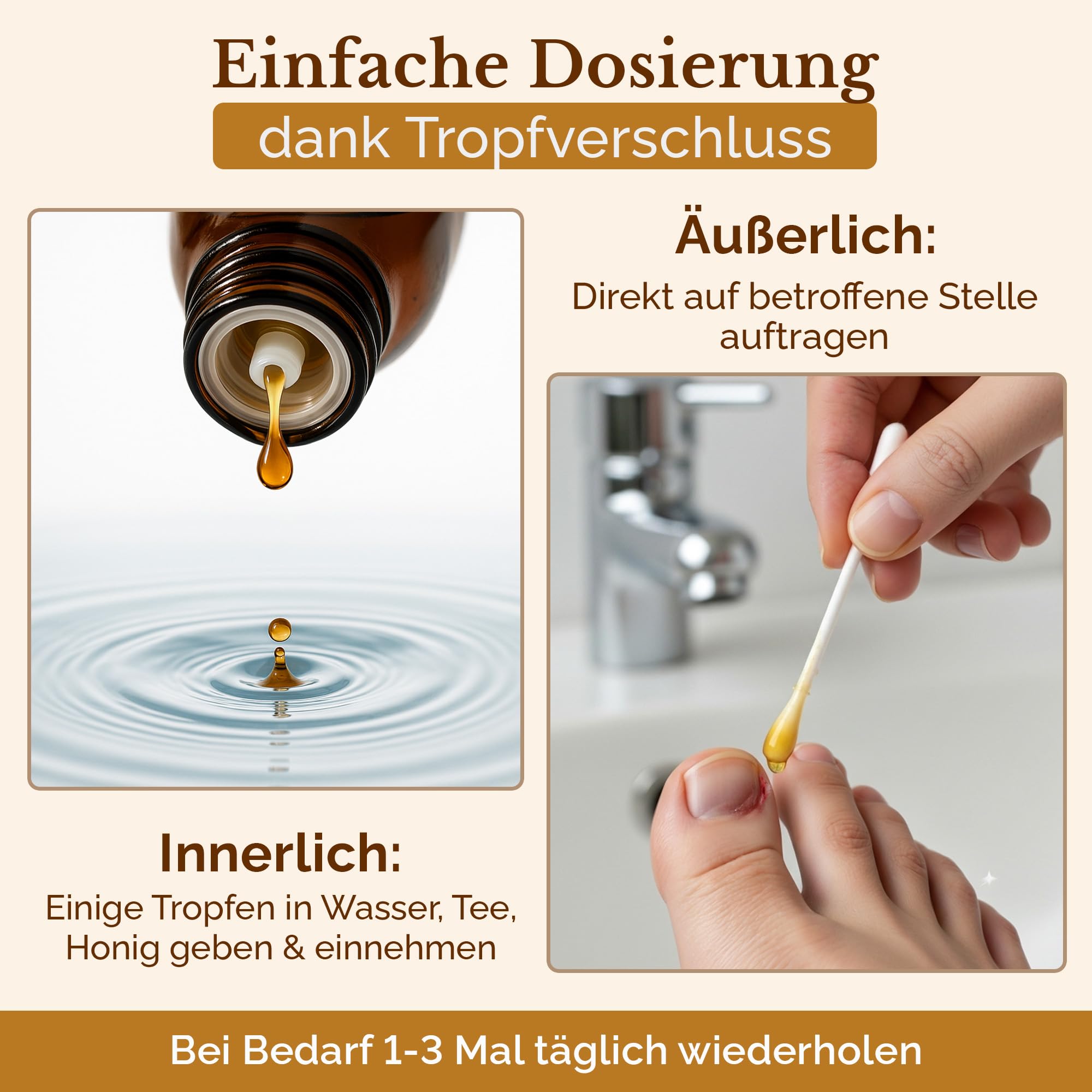 Nordbienchen Propolis Tropfen 40% - naturreine Propolis Tinktur direkt vom Imker - natürliches Rachen Spray, als Nagelserum, zum Gurgeln, bei Hautunreinheiten, uvm. Extrakt Serum 20ml