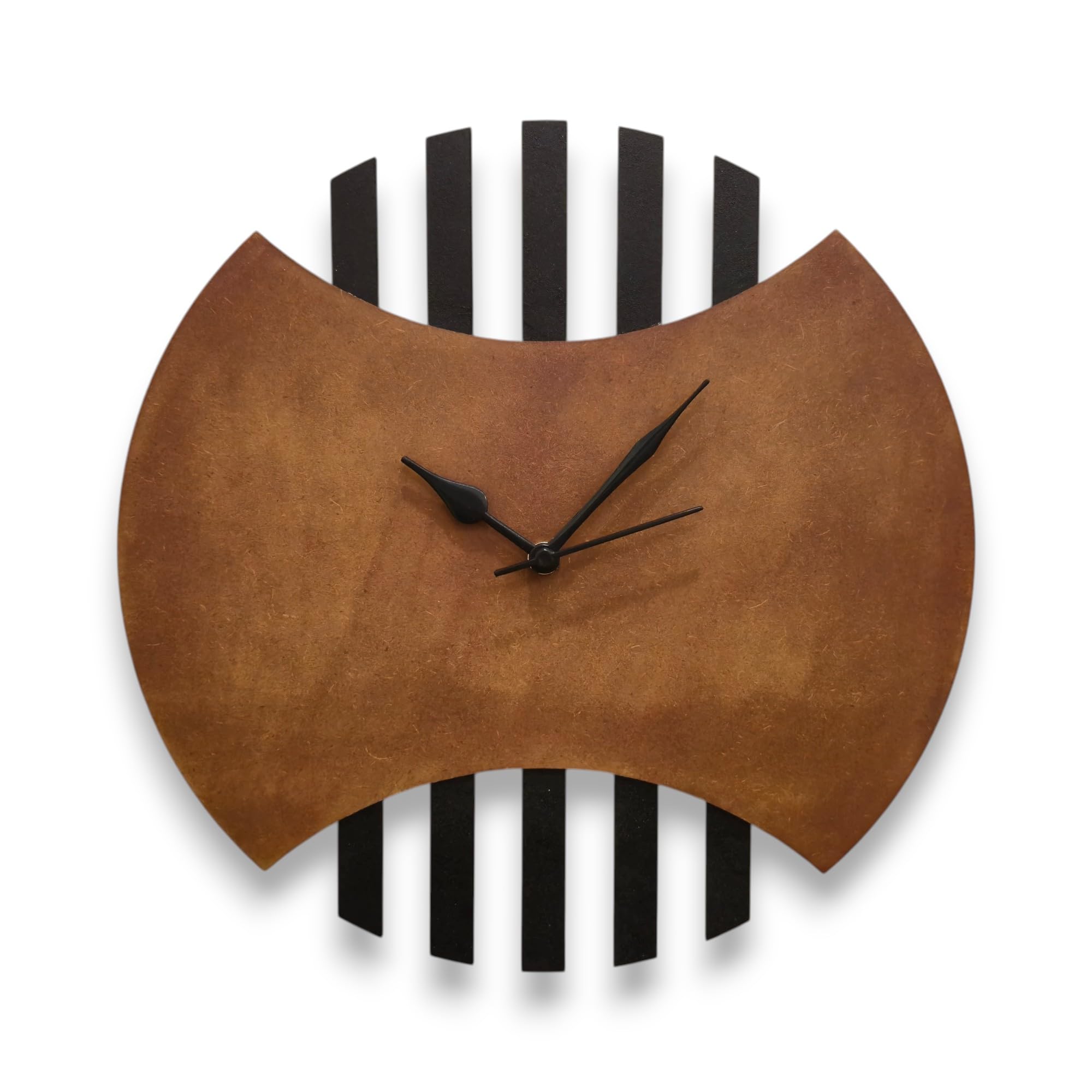 Kaal Wooden WALL Clock | Modern Abstract Design Decorative Wall Clock for Living Room, Bedroom, Office & Home Decor | 12 x 12 Inch-image-10