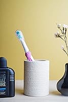 Vista 8 de GoCraft Natural Sandstone Bathroom Tumbler – Durable Stone Vanity Cup for Toothbrush, Toothpaste, Makeup Brushes, Pens & Accessories Stylish