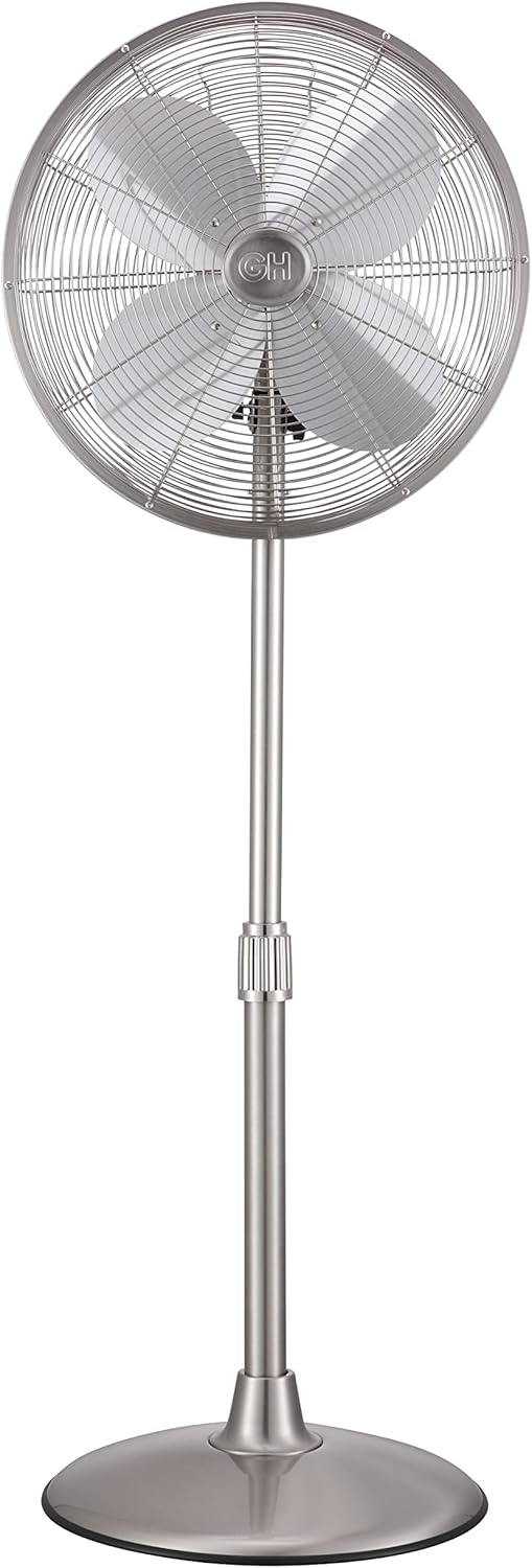 Good Housekeeping 92654BN 16" Retro Pedestal Fan in