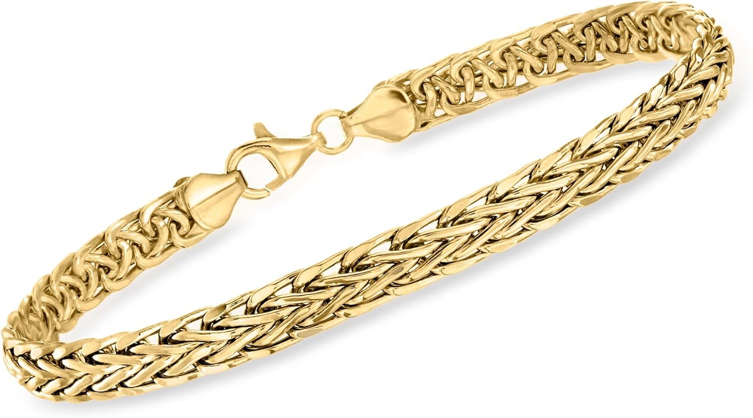 Ross-Simons 18kt Yellow Gold Wheat-Chain Bracelet