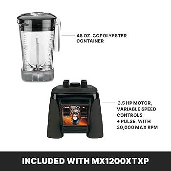 Amazon.com: Waring Commercial MX1200XTXP 3.5 HP Blender with