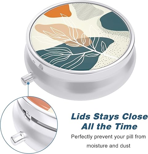 Miniatura 10 de Aiawoxc Pastillero, bonita pastillero de viaje para bolso, a prueba de humedad, pequeño pastillero a prueba de humedad, dispensador organizador de