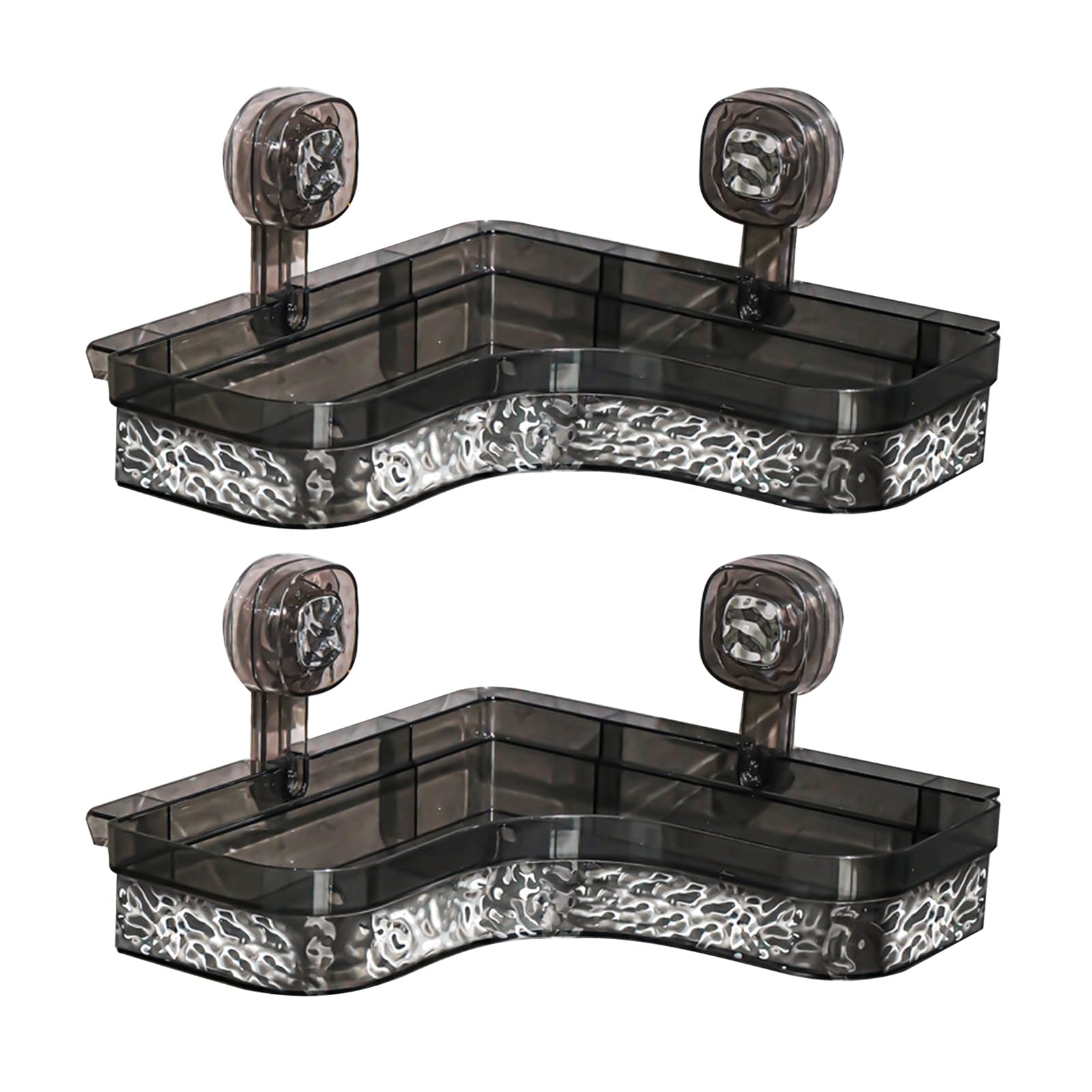 wicoanox Corner Shower Caddy 1 2Pcs Corner Shower Caddy Bathroom Storage Rack with Suction Cup Strong Load-Bearing Easy