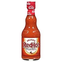 Vista 1 de Frank's RedHot Salsa picante original de pimienta de Cayena (apta para keto), 12 onzas líquidas (paquete de 12)