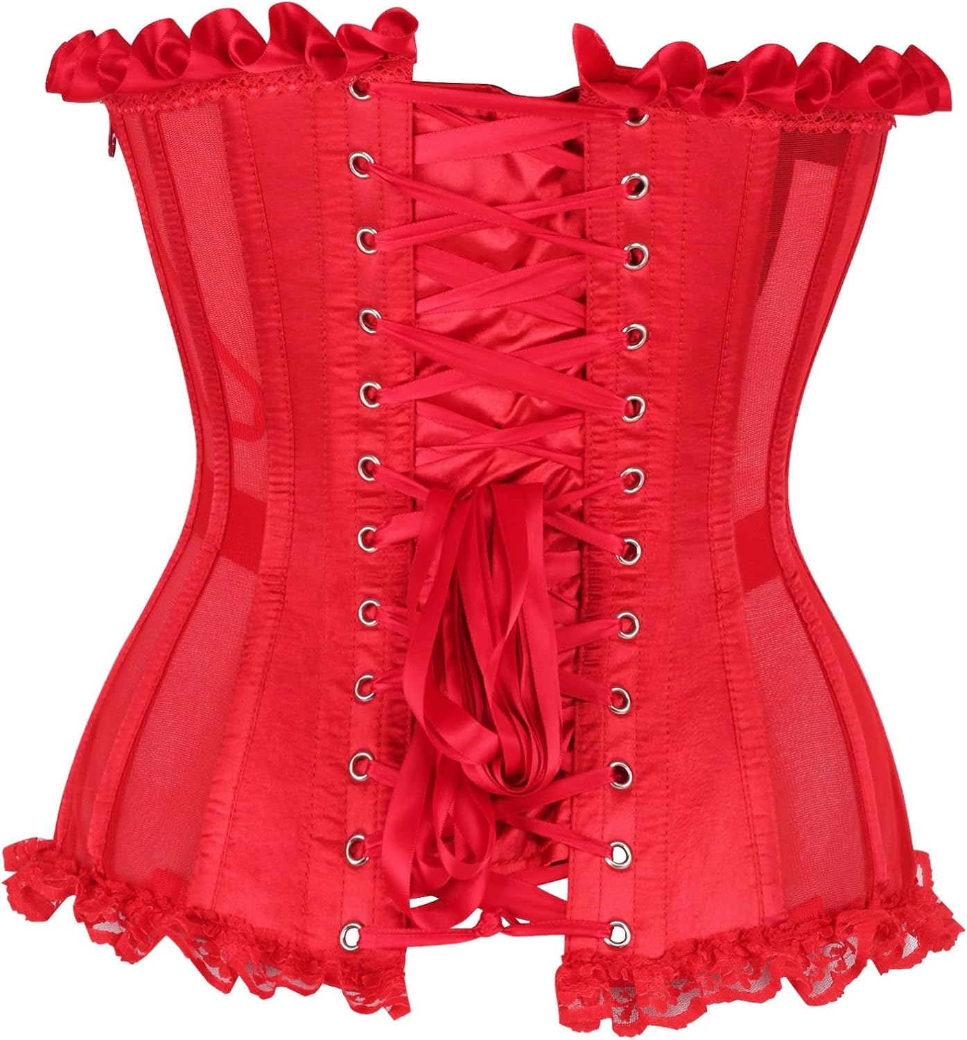Daisy Corsets Steel Boned Corset Top for Women. Boudoir Lingerie Bustier XS to Plus Size. Waist Cincher with Zip and Lacing