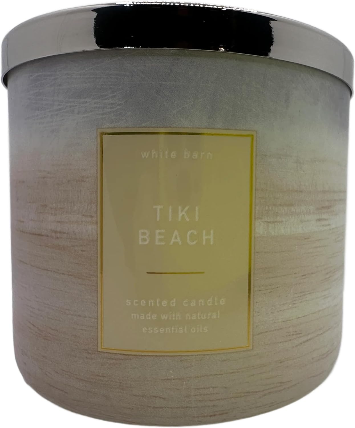 Bath and Body Works, White Barn 3-Wick Candle w/Essential Oils - 14.5 oz - 2021 Core Scents! (Tiki Beach)