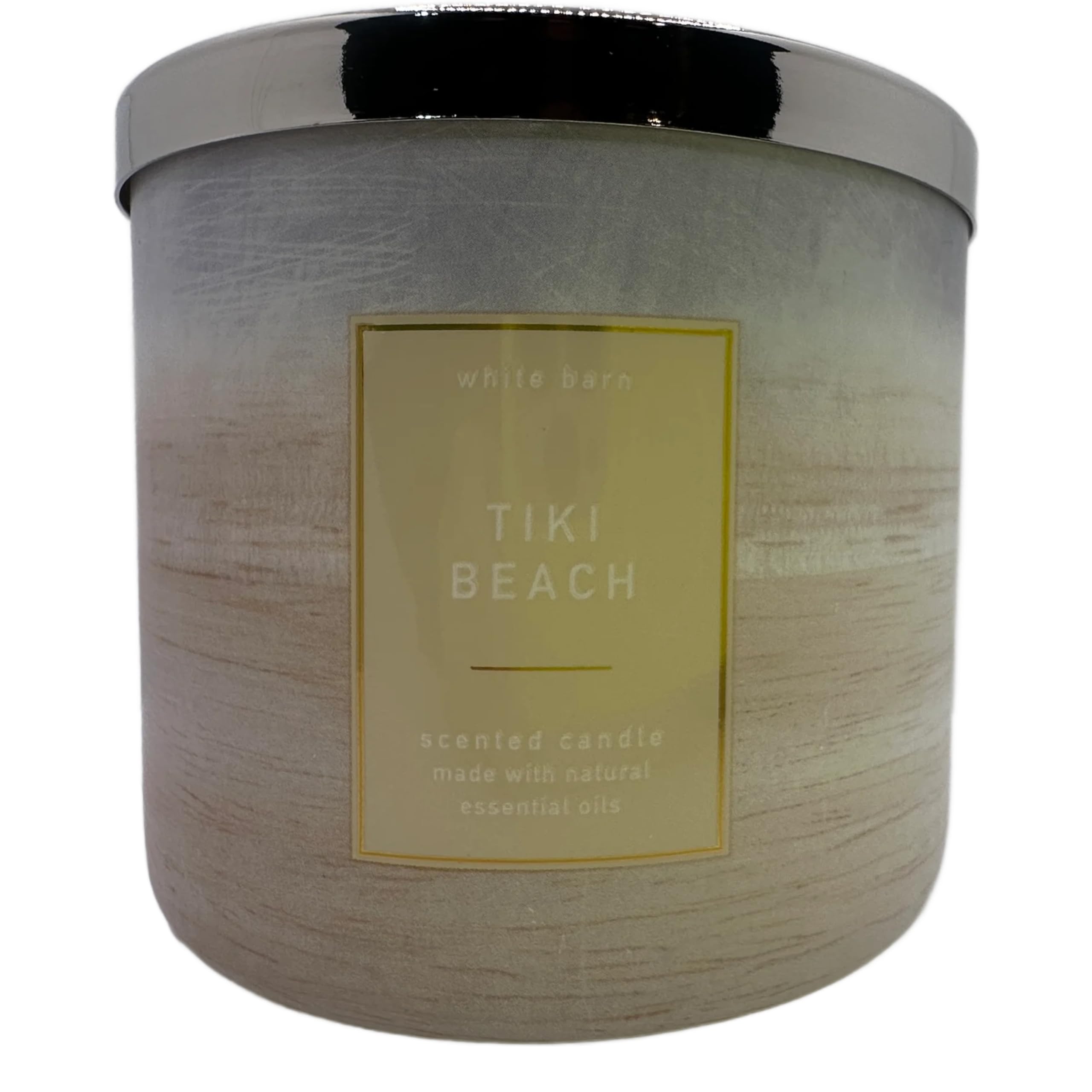 Bath and Body Works, White Barn 3-Wick Candle w/Essential Oils - 14.5 oz - 2021 Core Scents! (Tiki Beach)