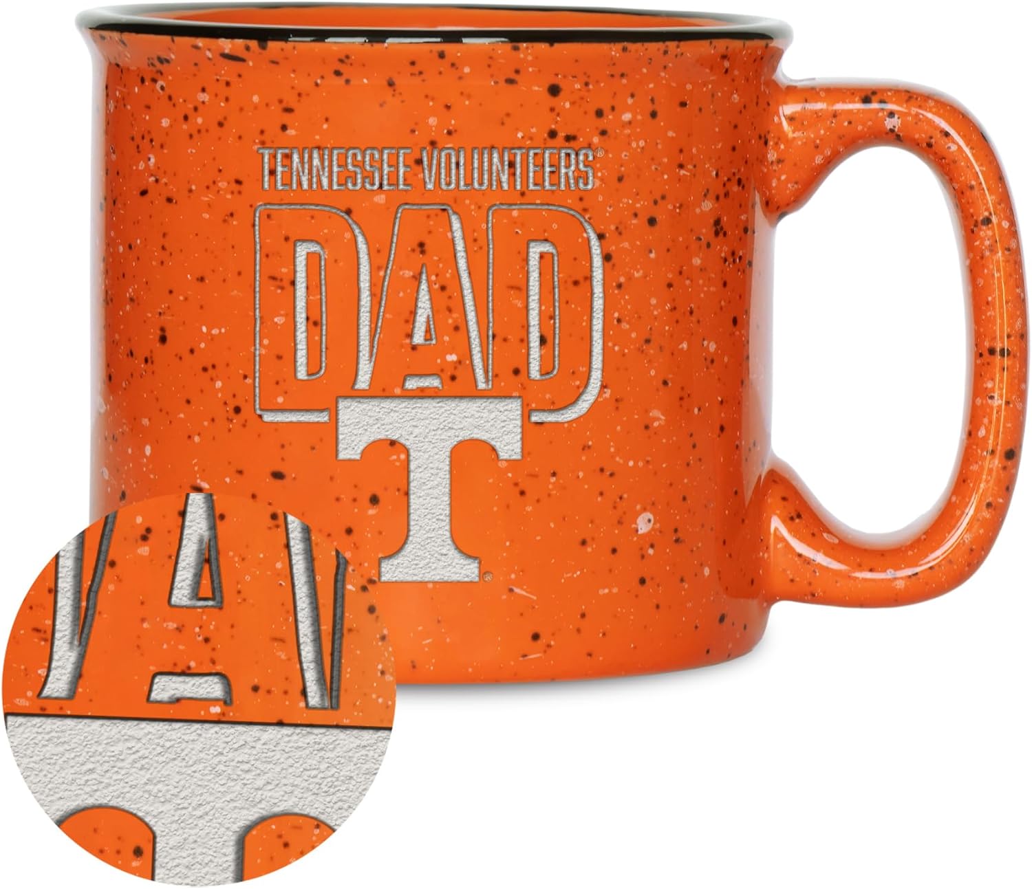 Rico Industries NCAA Dad 12oz Laser Engraved Campfire Mug
